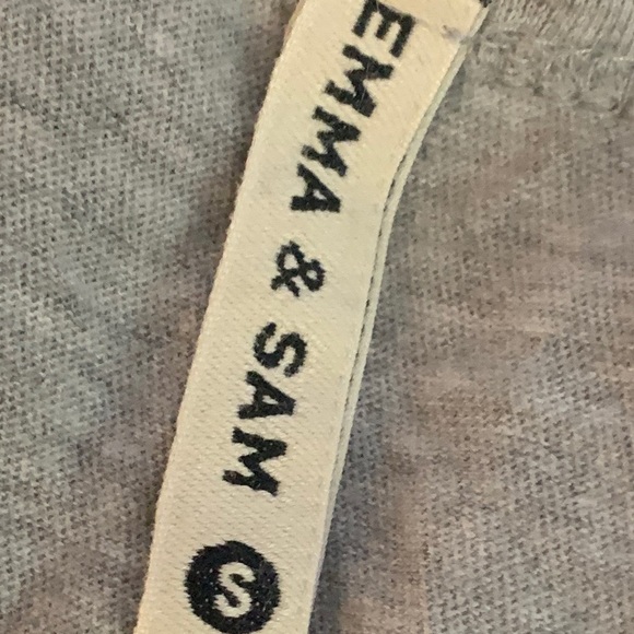 Emma & Sam Grey Tee Shirt With Black Mesh Details - Picture 7 of 8